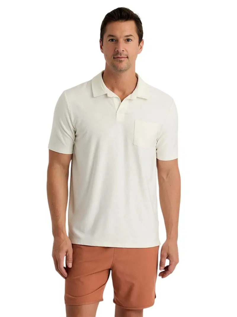 Free Fly Men'S Bamboo Slub Polo Shirt – Version Ii 1