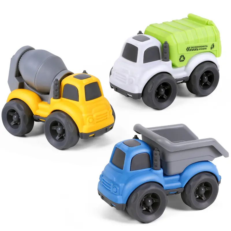 Friction-Powered Construction Vehicles – No Batteries Needed Play Set 1