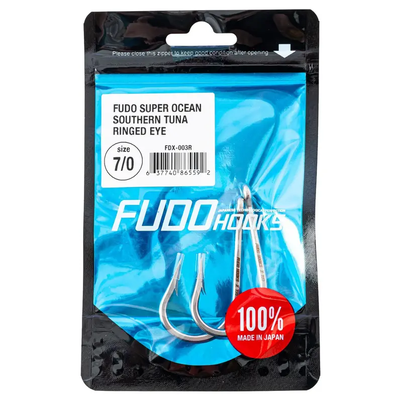 Fudo Super Ocean Southern Tuna Ringed-Eye Hooks (2-Pack) 1