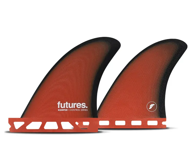 Futures Billy Kemper Control Series Quad Fins – Red And Black High-Performance Set 1