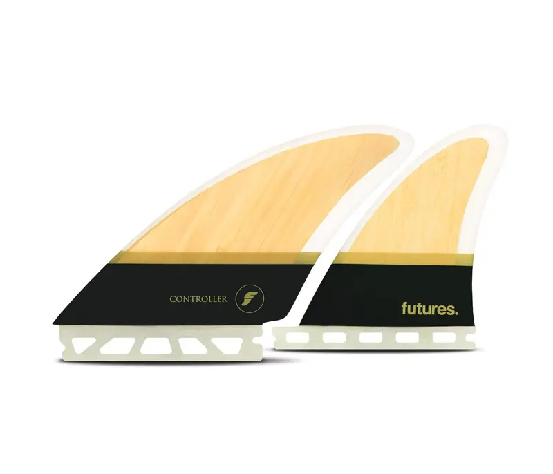 Futures Controller Honeycomb Quad Fin Set – Bamboo-Brown Performance Fins 1