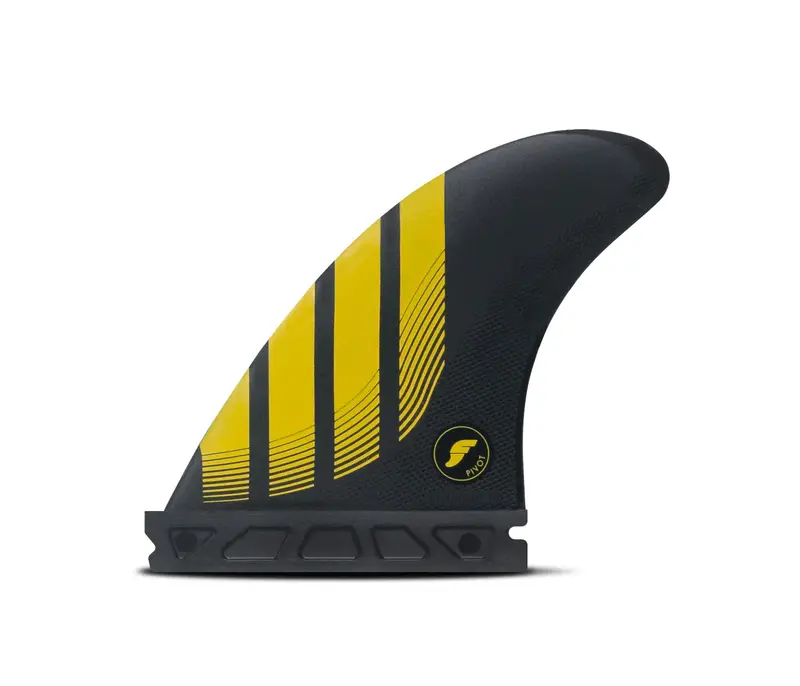Futures P4 Alpha Carbon Thruster Fins – Yellow, Small 1