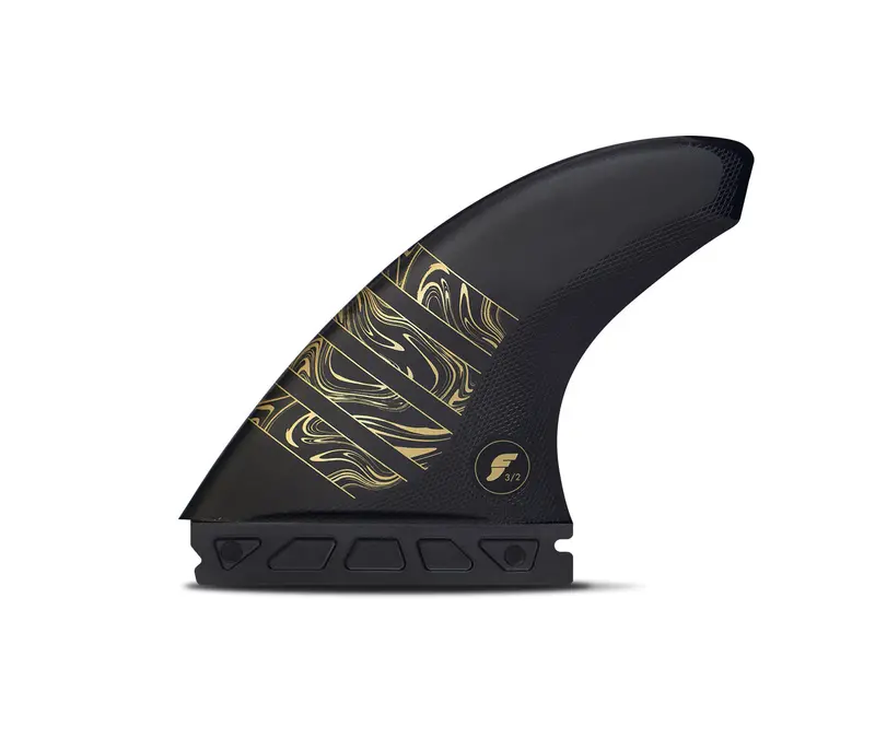 Futures Vector 3/2 Alpha Thruster Fins – Carbon-Gold, Medium 1