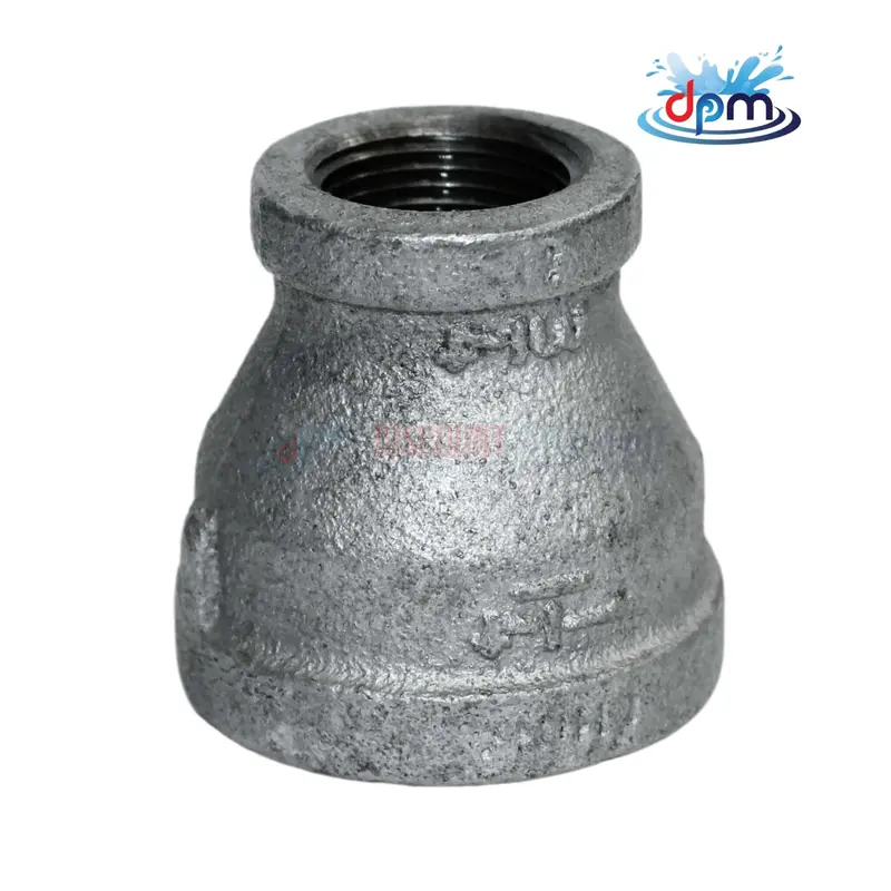 Galvanized Bell-Type Reducing Coupling: 1-1/4" To 3/4" Pipe Adapter 1