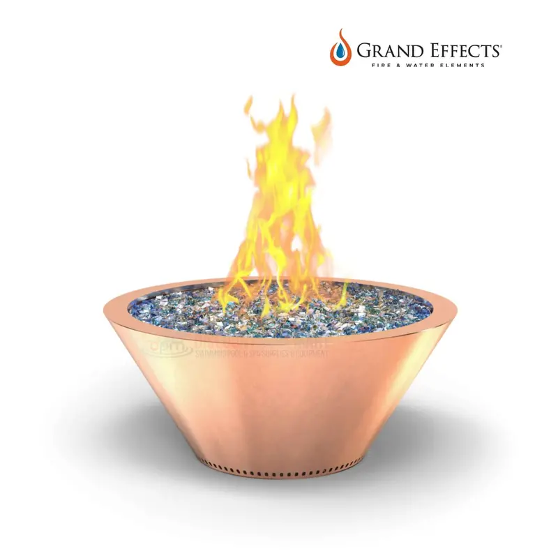 Grand Effects Essex Round Copper Fire Bowl 1