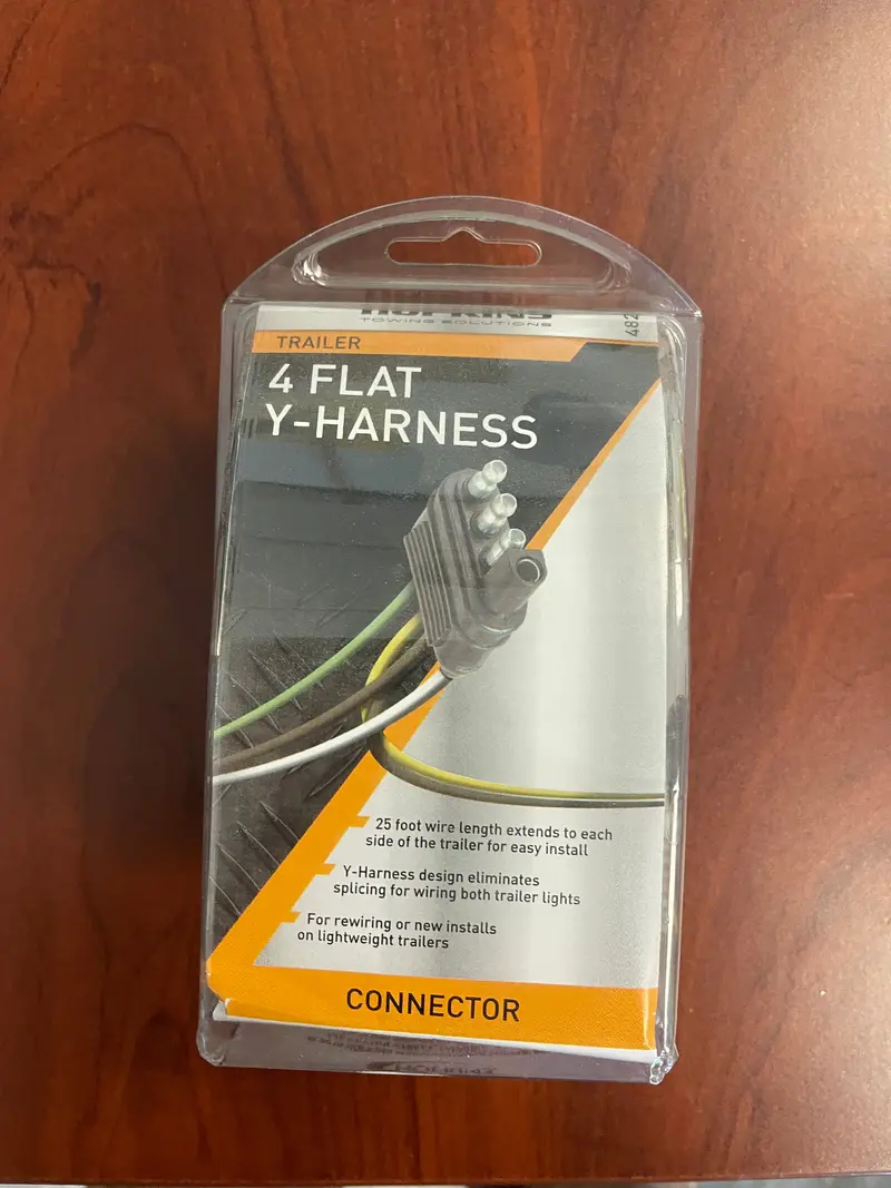 Hopkins 4-Pin Flat Trailer Wiring Harness – Female Connector, Trailer-Side Installation 1