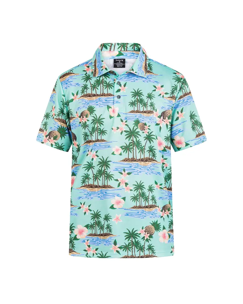 Hurley Fiesta Mesh-Panel Polo Shirt 1