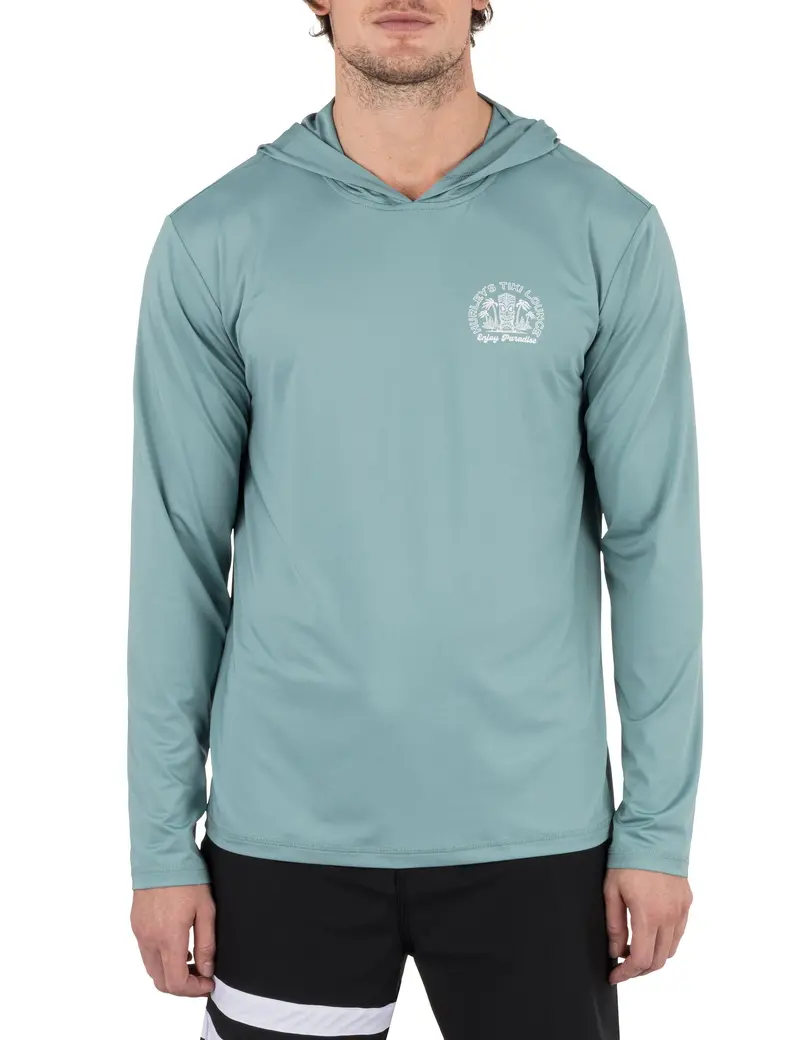 Hurley Hybrid Upf Hooded Lycra Rash Guard 1