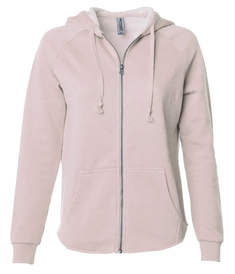 Independent Trading Co Ca Wave Wash Hooded Zip-Up Sweatshirt 1