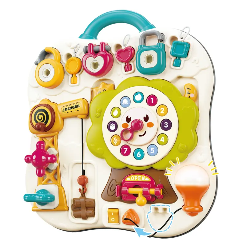 Interactive Busy Board – Montessori-Inspired Sensory Learning Toy For Toddlers 1