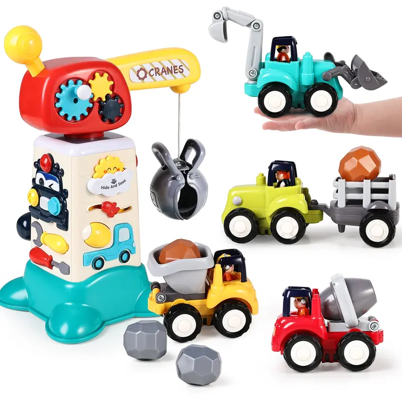 Interactive Construction Crane Toy Set For Kids 1