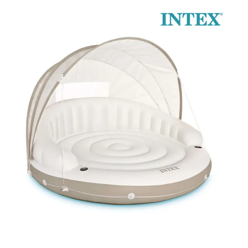 Intex Canopy Island Inflatable Pool Float – Shade-Providing Floating Oasis (58292Ep) 1