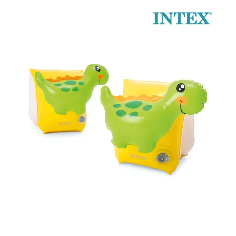 Intex Dinosaur-Themed Arm Bands – Kid-Sized Swim Aids For Water Safety (32132J) 1