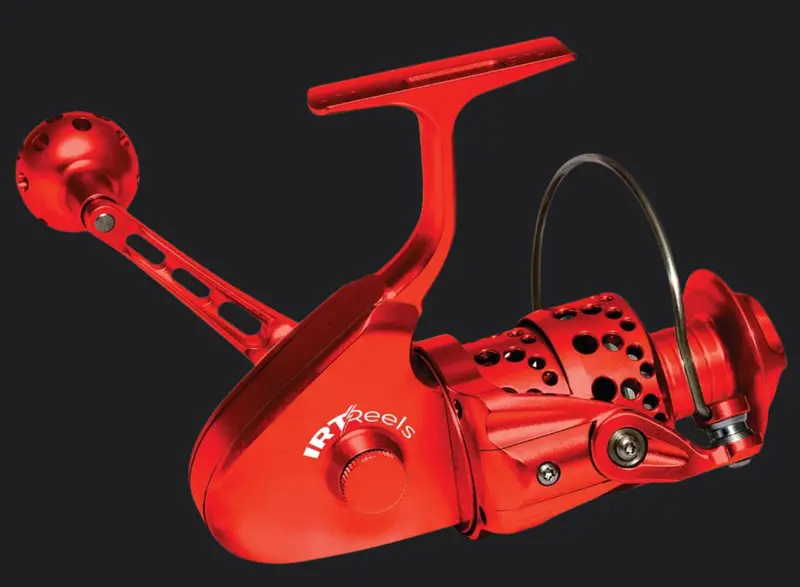 Irt 300Xl Spinning Reel – Vibrant Solid Red Finish 1