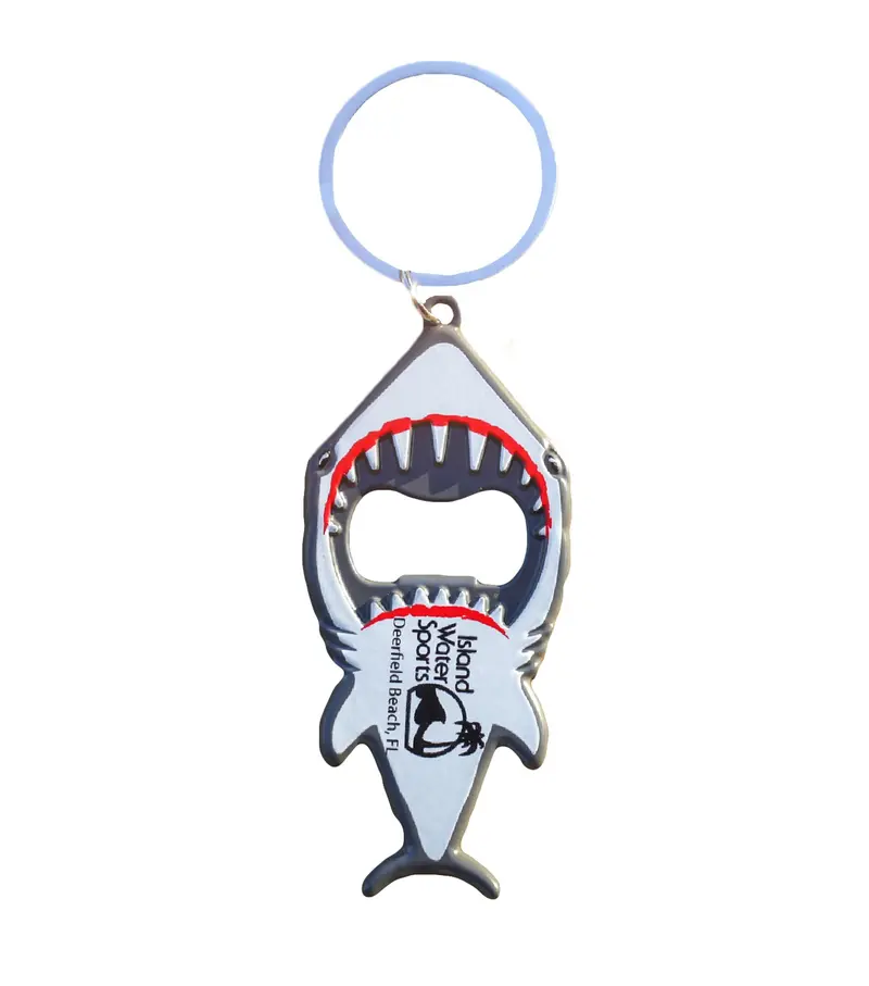 Island Water Sports Big Bite Shark Keychain – Durable Zinc Alloy 1