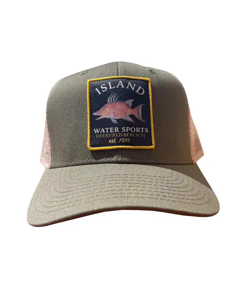 Island Water Sports Hogfish Mesh-Back Trucker Hat 1
