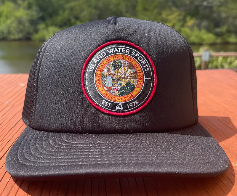 Island Water Sports Seal Of Florida Adjustable Trucker Hat 1