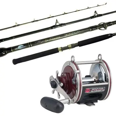 J&B Tackle Penn Senator 113H2Sp & Tsunami Trophy Tstbc-661Hw Wire Line Trolling Combo 1