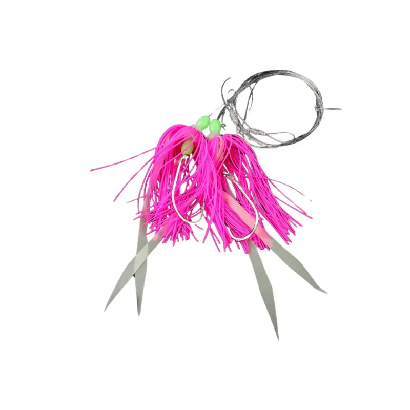 Jigging World Hi-Lo Silicone Skirt Fluke Rig Assembly 1