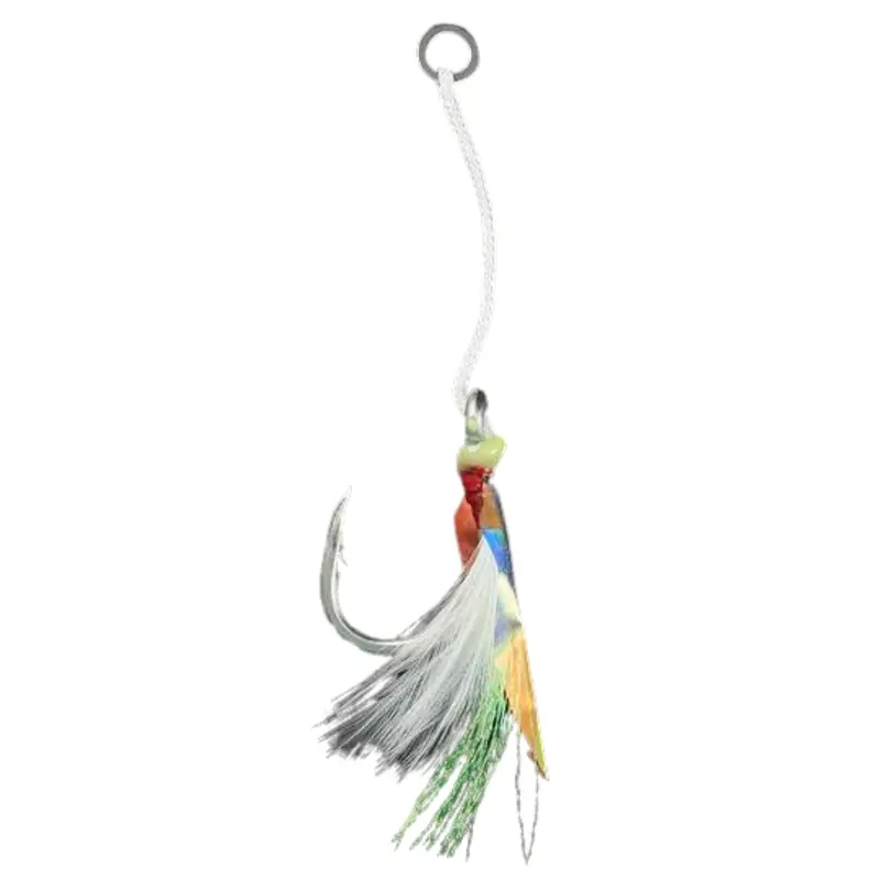 Jigging World Sj-51 Glow-Shining Single Assist Hooks (4X Strength) 1