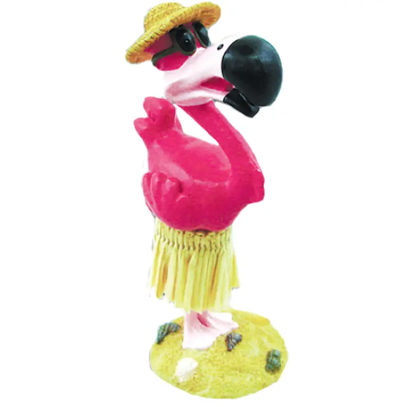 Kc Hawaii Flamingo Hula Girl Dashboard Decor 1