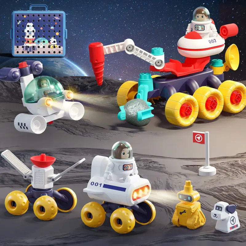 Kids' Space-Themed Toy Spaceship – Imaginative Stem Play For Toddlers 1
