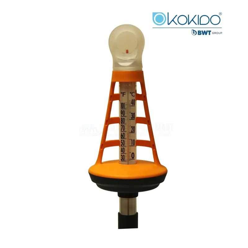 Kokido Storm Pool Thermometer – Durable Analog Design With Hanging String 1