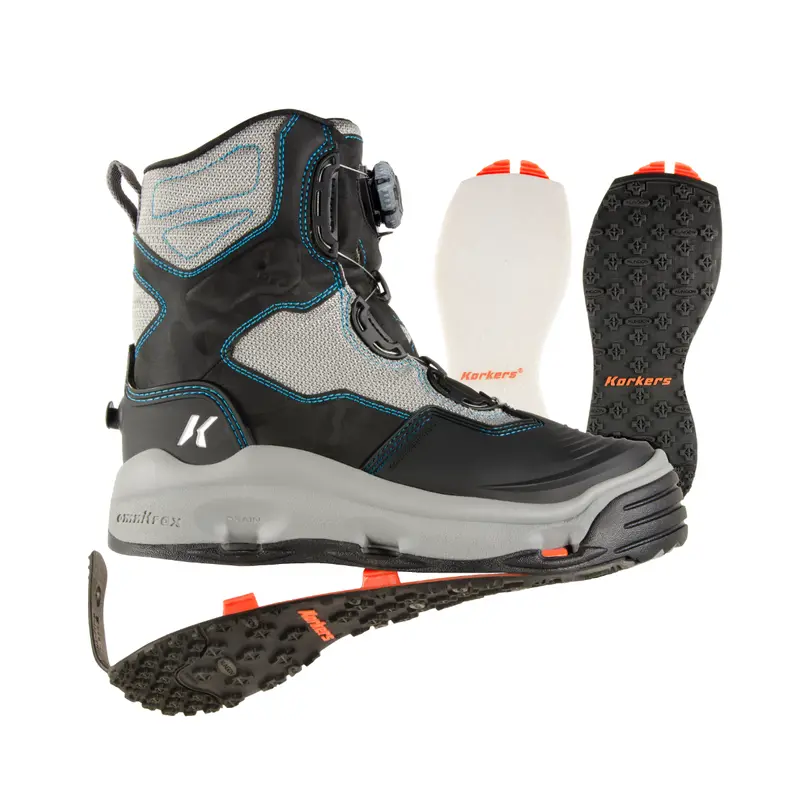 Korkers Women’S Darkhorse Wading Boot – Felt & Kling-On Soles 1