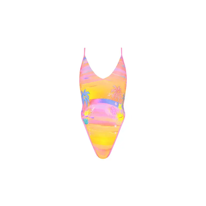 Kulani Kinis Plunge Crossback One-Piece Swimsuit 1