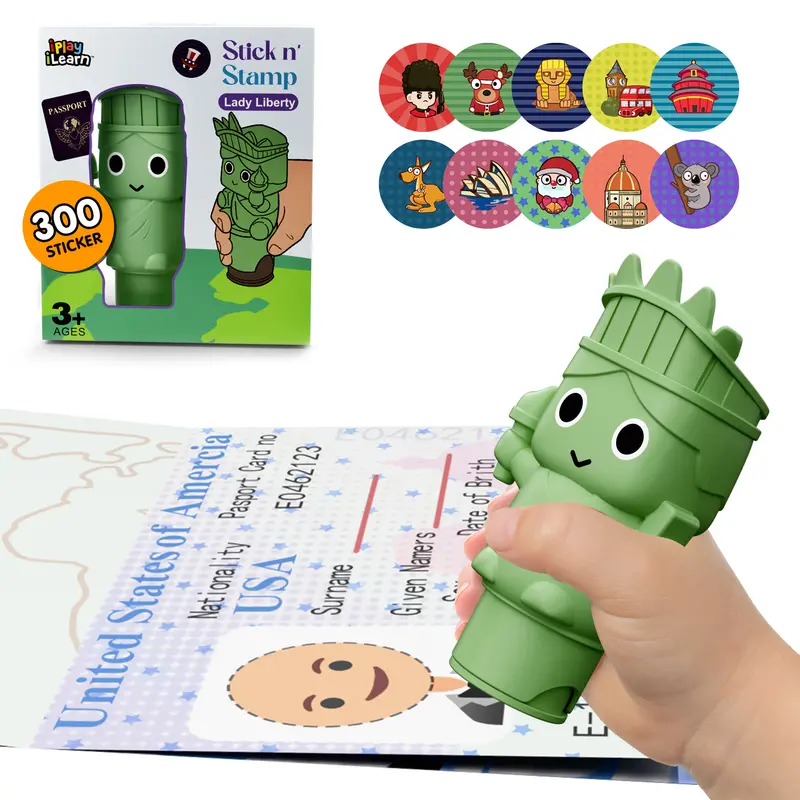 Lady Liberty-Themed Stamp And Sticker Activity Kit 1