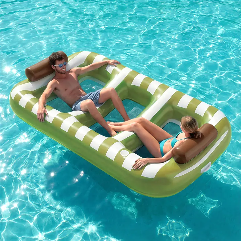 Large Green Inflatable Pool Float 1