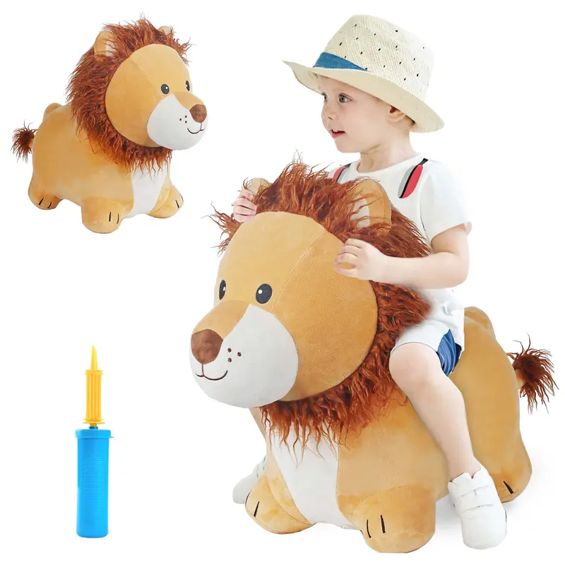 Lion Bouncy Pal – Soft Plush Hopping Animal Toy For Active Play 1