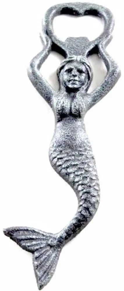 Mermaid-Themed Bottle Opener Wall Plaque – Decorative & Functional 1