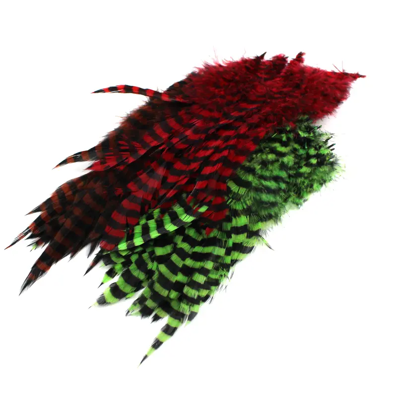 Mfc Barred Schlappen Feathers – Premium Dyed Goose Wing Feathers 1