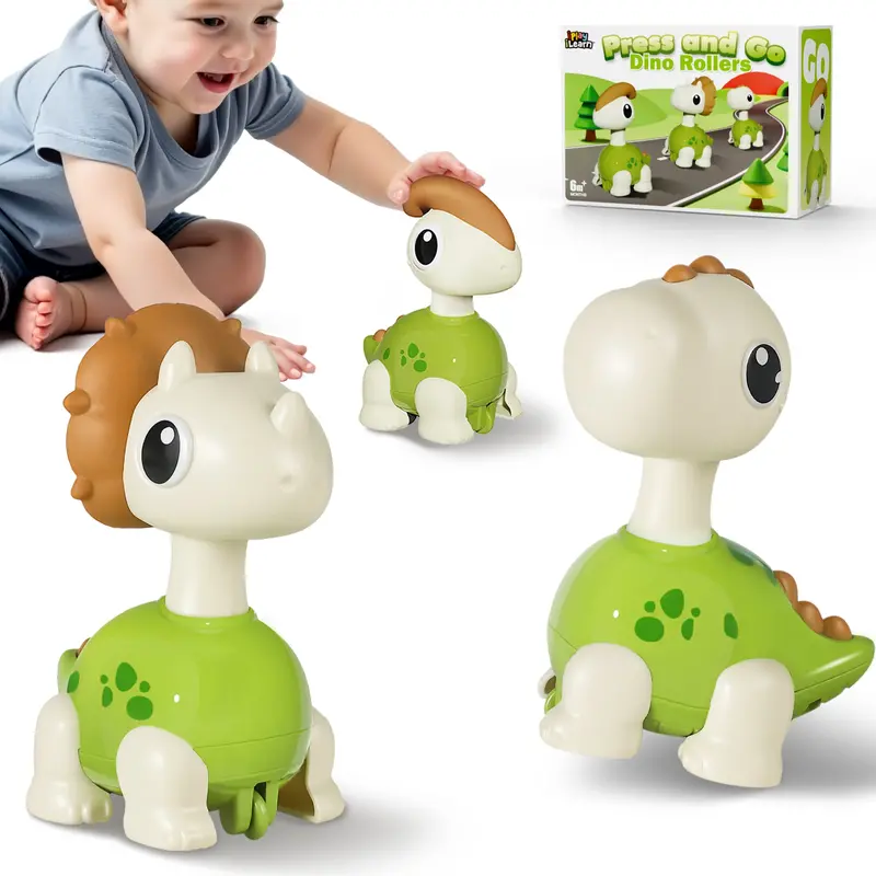 Mini Dinosaur-Themed Push Car Toy For Ages 1–3 1