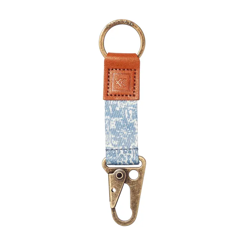 Minimalist Thread-Style Keychain Clip With Metal Hook 1