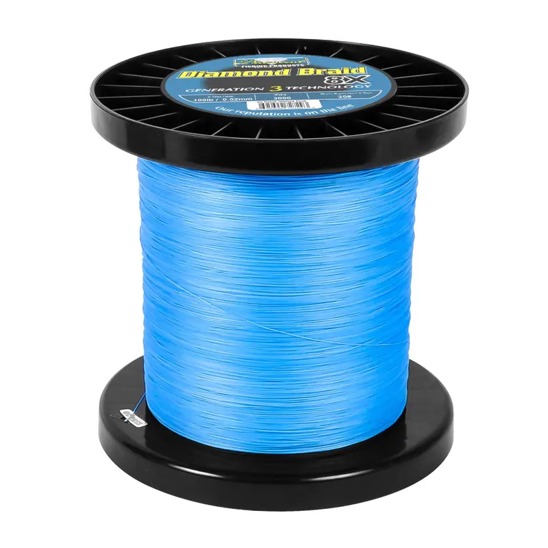 Momoi Diamond Braid Gen Iii 8-Strand Braided Fishing Line – Blue, 3000-Yard Spool 1