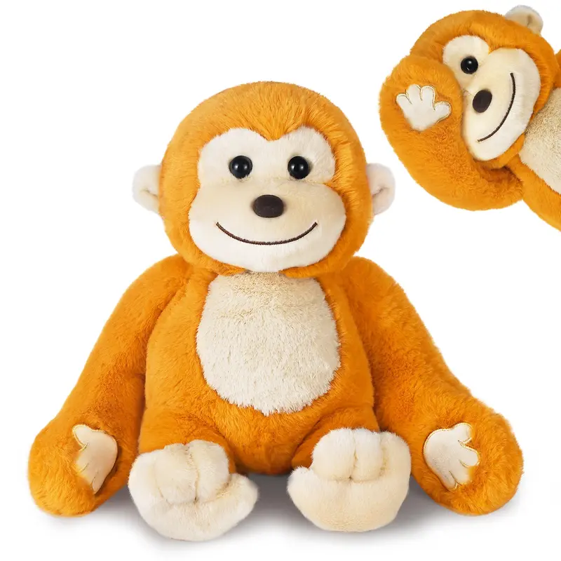 Monkey Stuffed Animal For Infants – Soft Hide-And-Seek Plush Toy & Easter Gift 1