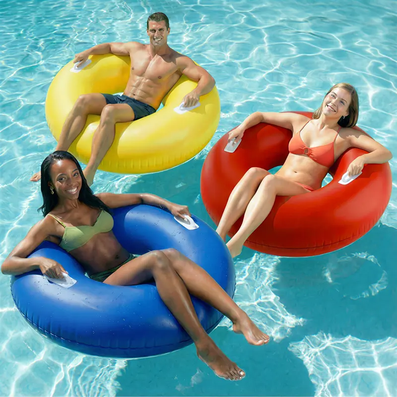 Multi-Color Inflatable Pool Ring For Adults & Kids 1