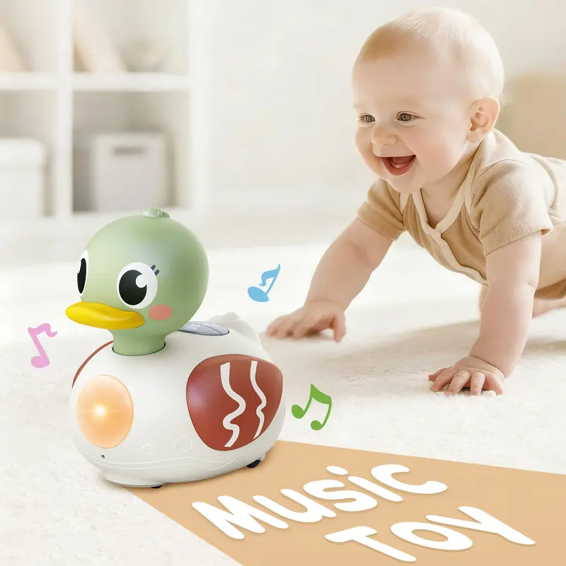 Musical Duck Toy For Babies – Gentle Sound & Movement 1