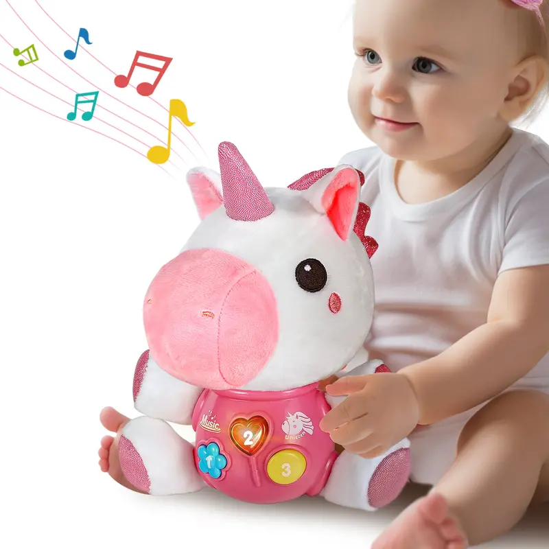 Musical Unicorn Toy For Babies – Soothing Sound & Light Infant Plaything 1