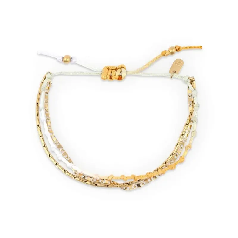 Neutral Ombre Knot Layered Bracelet By Pura Vida 1