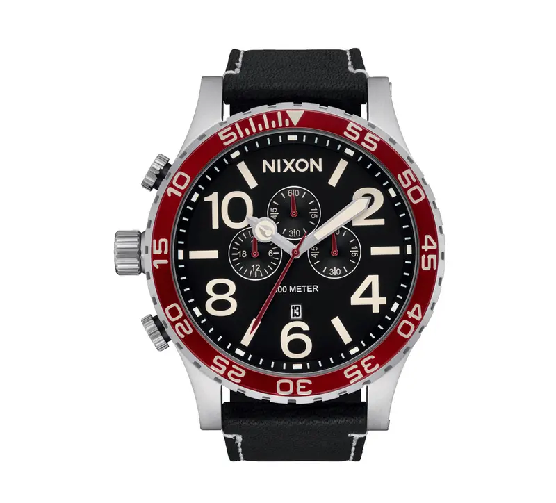Nixon 51-30 Chronograph Watch With Leather Strap 2
