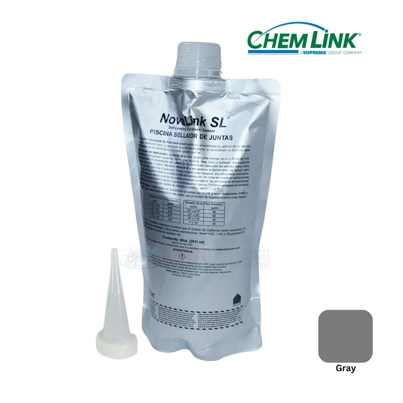 Novalink Sl Self-Leveling Pool Deck Joint Sealant Kit – Gray (F1239Gr) 1