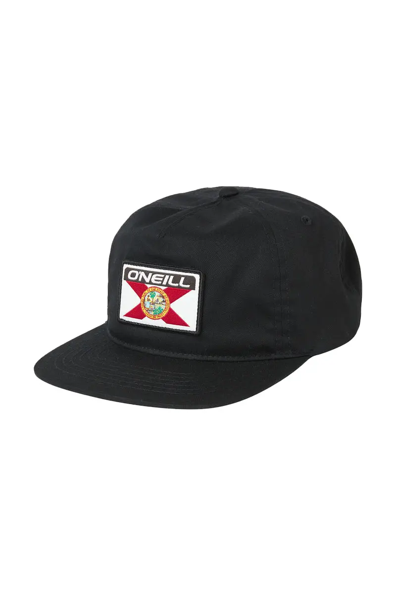 O'Neill All Good Black Hat – Adjustable Snapback For Kids (S/M) 1