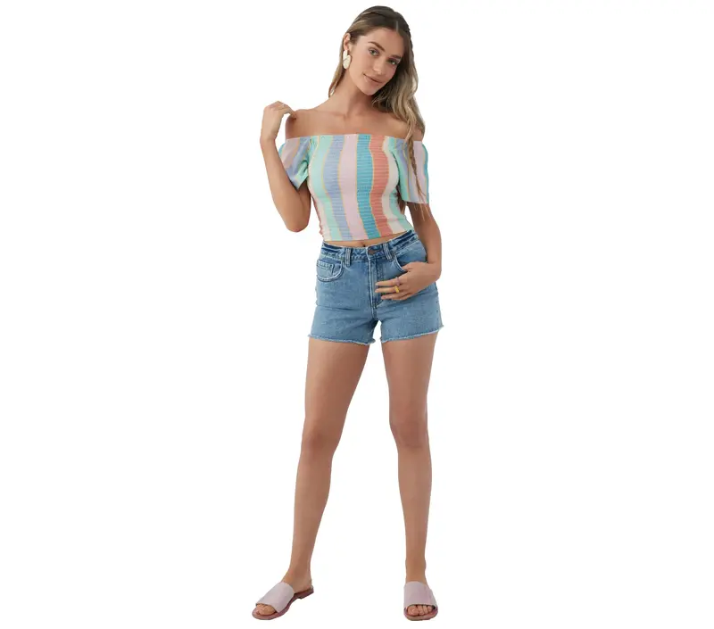 O'Neill Ally Cropped Rash Guard Top 1