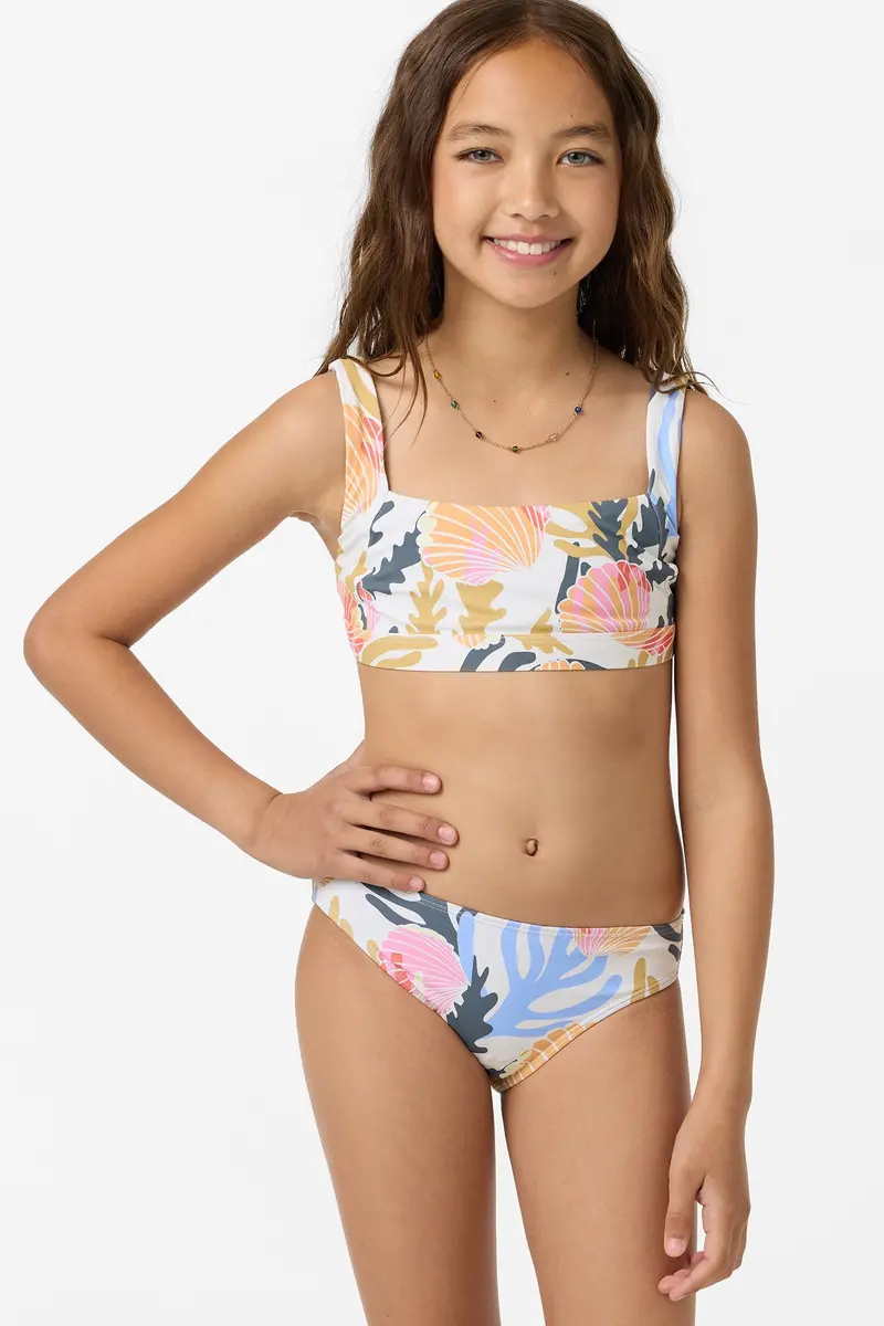 O'Neill Cora Geo Square-Neck Tank Bikini Top Set 1