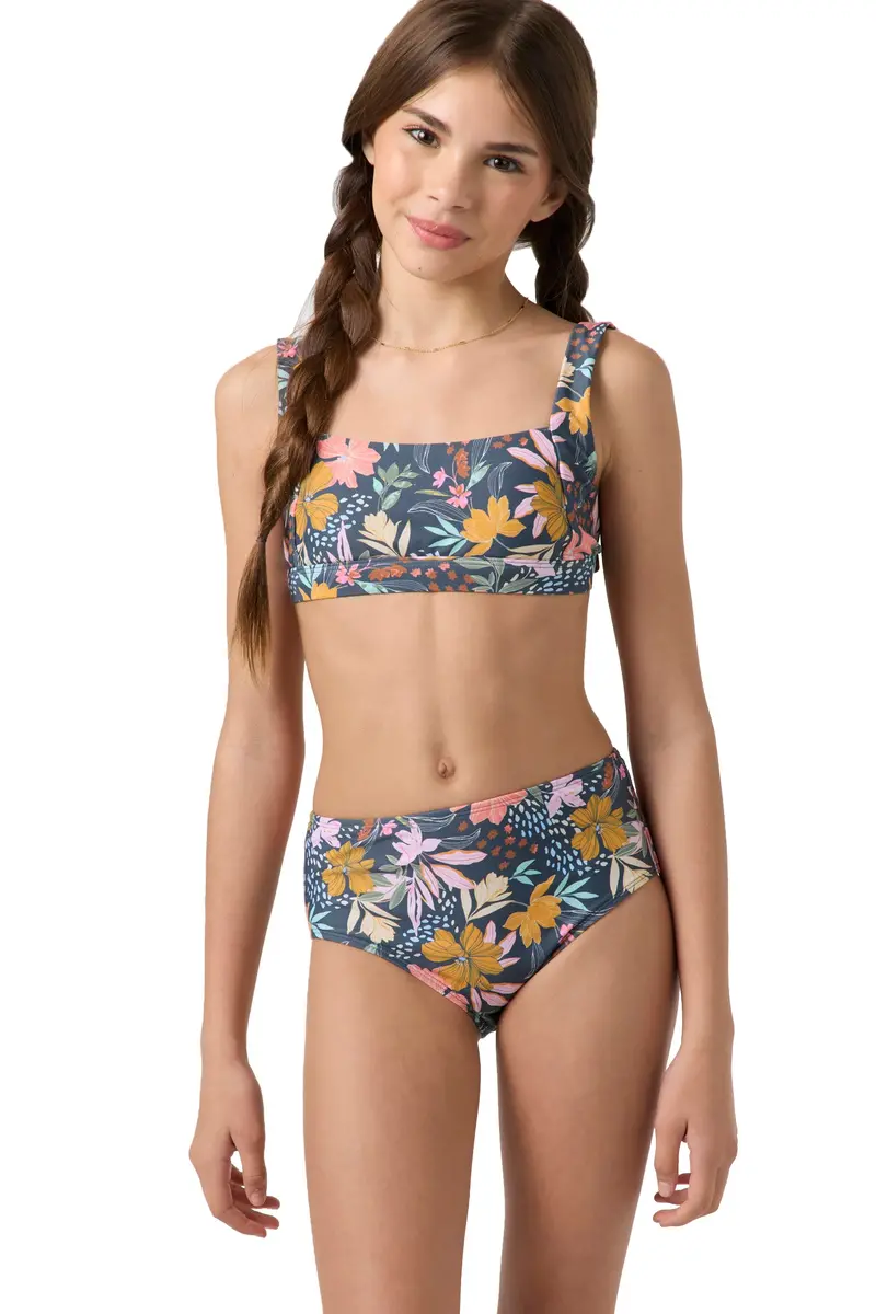 O'Neill Mila Floral Square-Neck Tank Set 2