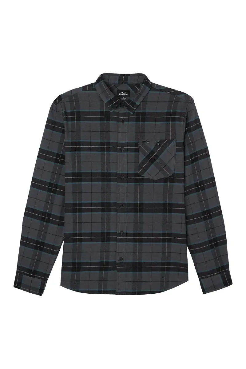 O'Neill Redmond Plaid Stretch Flannel Shirt – Slim-Fit Casual Top 1