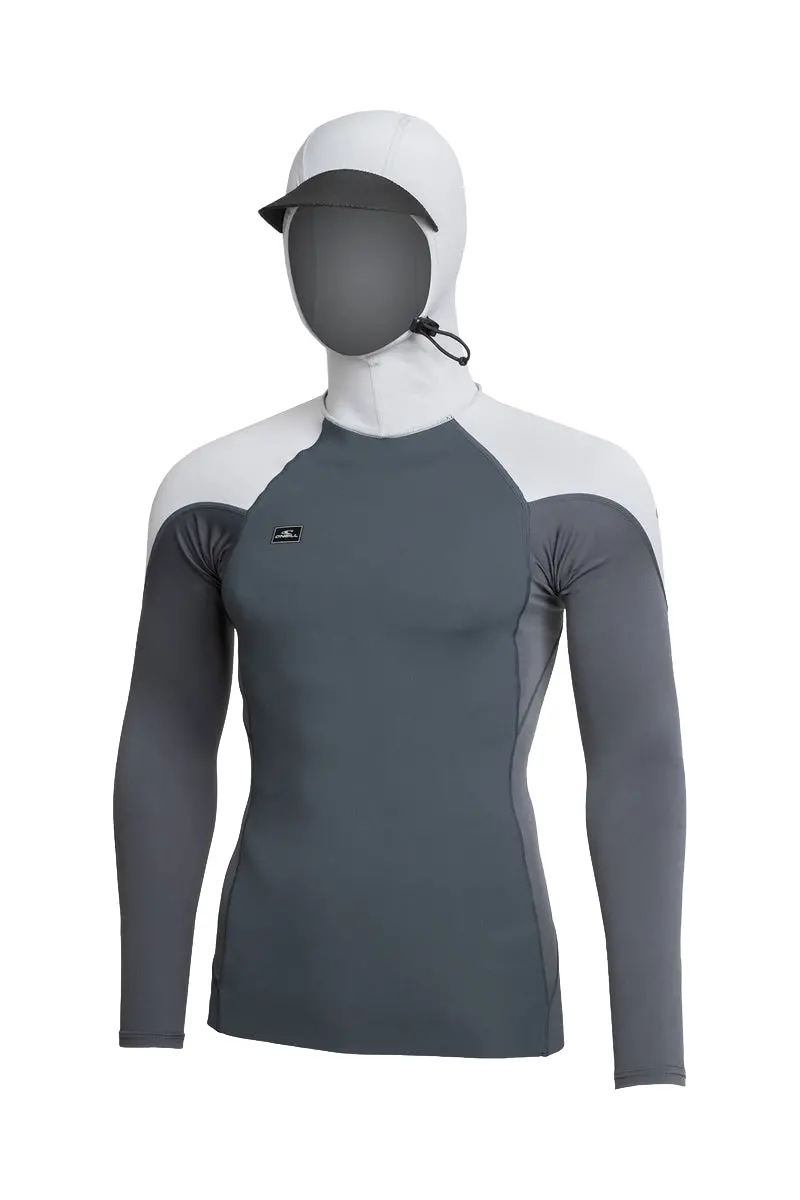O'Neill Thinskins Long-Sleeve Hooded Neoprene Rash Guard For Men 1